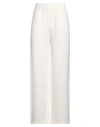 Msgm Woman Pants Ivory Size M Wool, Cashmere In White
