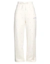 Msgm Woman Pants Ivory Size S Cotton In White