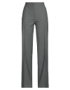 Msgm Woman Pants Grey Size 10 Virgin Wool, Elastane In Grey