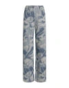 Msgm Woman Pants Light Blue Size 0 Cotton, Polyester In Blue