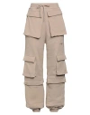 Msgm Woman Pants Light Brown Size M Cotton In Beige