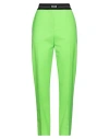 Msgm Woman Pants Light Green Size 6 Virgin Wool, Elastane In Green