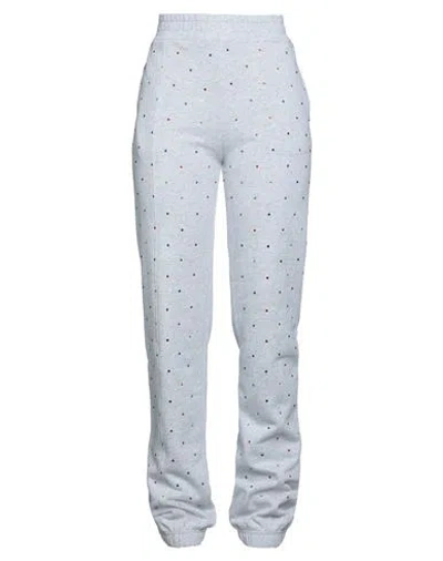 Msgm Woman Pants Light Grey Size M Cotton