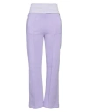 Msgm Woman Pants Light Purple Size S Cotton In Purple