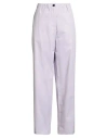 Msgm Woman Pants Lilac Size 4 Cotton In Purple