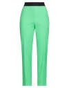 Msgm Woman Pants Lime Green Size 10 Virgin Wool, Elastane In Green