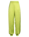 Msgm Woman Pants Lime Green Size 4 Recycled Polyester, Polyester In Green
