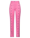 Msgm Woman Pants Magenta Size 4 Virgin Wool, Elastane In Magenta