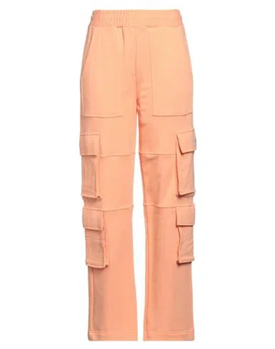 Msgm Woman Pants Mandarin Size Xl Cotton