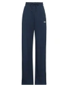 Msgm Woman Pants Navy Blue Size Xs Cotton