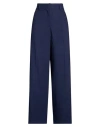 Msgm Woman Pants Navy Size 8 Viscose, Polyester, Elastane In Blue