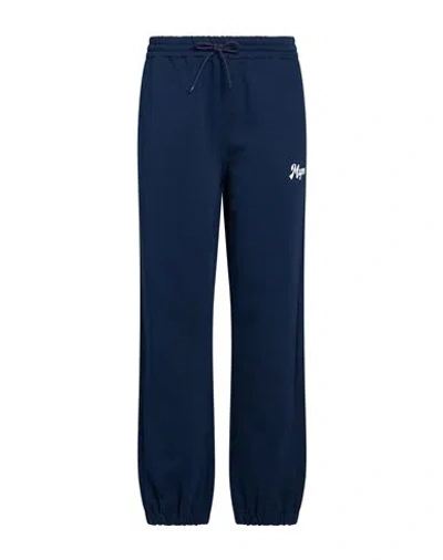 Msgm Woman Pants Navy Size L Cotton