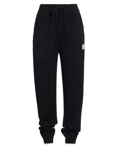 Msgm Woman Pants Navy Size Xl Wool, Cashmere