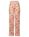 Msgm Woman Pants Orange Size 4 Polyester In Orange