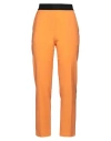 Msgm Woman Pants Orange Size 0 Virgin Wool, Elastane