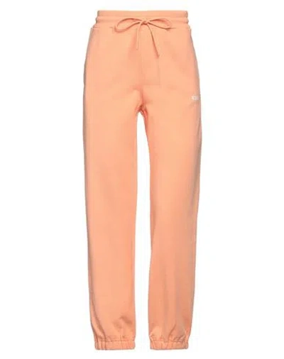Msgm Woman Pants Orange Size Xs Cotton