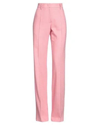 Msgm Woman Pants Pink Size 2 Viscose, Polyester, Elastane