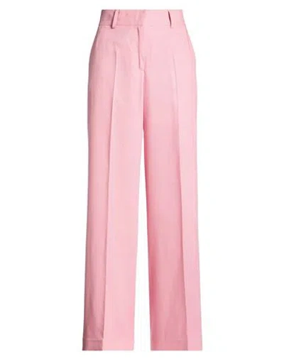 Msgm Woman Pants Pink Size 4 Viscose, Polyester, Elastane
