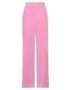 Msgm Woman Pants Pink Size 6 Cotton