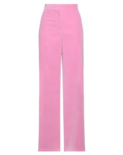 Msgm Woman Pants Pink Size 6 Cotton