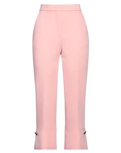 Msgm Woman Pants Pink Size 2 Polyester, Viscose, Elastane