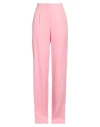 Msgm Woman Pants Pink Size 6 Viscose In Pink