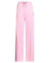 Msgm Woman Pants Pink Size L Cotton