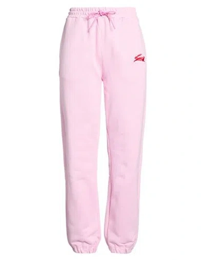 Msgm Woman Pants Pink Size L Cotton