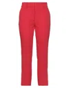 Msgm Woman Pants Red Size 4 Polyester, Viscose, Elastane In Red
