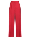 Msgm Woman Pants Red Size 4 Virgin Wool, Elastane In Red