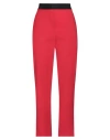 Msgm Woman Pants Red Size 8 Virgin Wool, Elastane