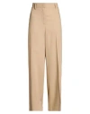 Msgm Woman Pants Sand Size 8 Viscose, Polyester, Elastane In Gold
