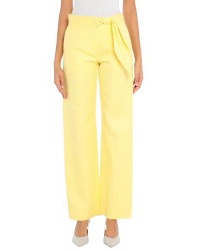 Msgm Pants In Yellow