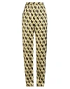 Msgm Multi-colour Printed Viscose Satin Trousers In Multi