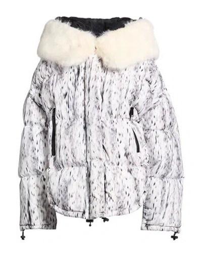 Msgm Woman Puffer Black Size 4 Polyester In Gray