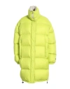 Msgm Woman Puffer Lime Green Size 2 Polyamide