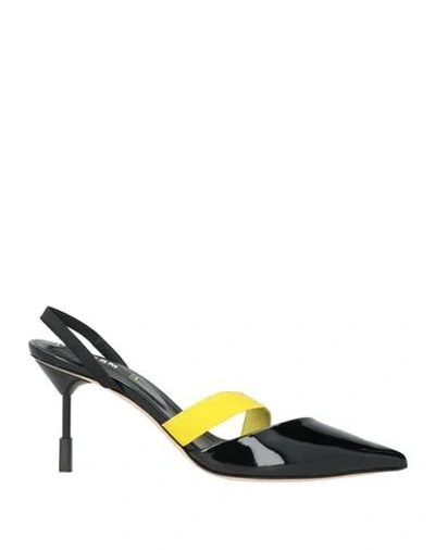 Msgm Woman Pumps Black Size 11 Leather