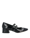 Msgm Woman Pumps Black Size 7 Textile Fibers In Black