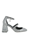 Msgm Woman Pumps White Size 7 Leather In White