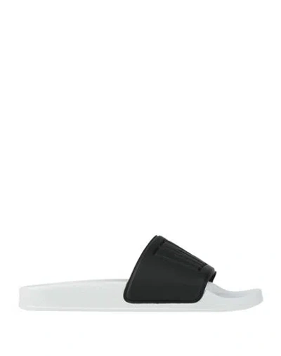 Msgm Woman Sandals Black Size 7 Rubber