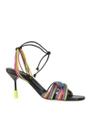 Msgm Women's Shoes Multicolor | Size 38 | Mds189 Color 45403 In Pink