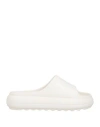 Msgm Round-toe Platform Slides In White