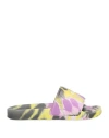 Msgm Woman Sandals Yellow Size 7 Rubber In Yellow