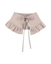Msgm Woman Scarf Taupe Size - Cotton, Linen In Grey