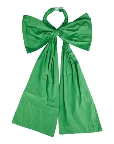 Msgm Woman Scarf Green Size - Polyester