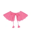 Msgm Woman Scarf Pink Size - Cotton, Acrylic