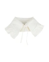 Msgm Woman Scarf White Size - Cotton, Linen