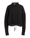 Msgm Woman Shirt Black Size 12 Cotton, Elastane