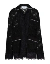 Msgm Woman Shirt Black Size 6 Polyamide, Cotton In Black