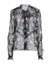 Msgm Woman Shirt Black Size 8 Polyester